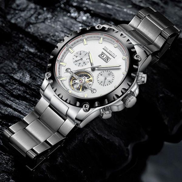 wristwatches haiqin 2021 luxury men watch mechanical men's watches brand automatic for military steel tourbillon relogio masculino, Slivery;brown
wristwatches haiqin 2021 luxury men watch mechanical men's watches brand automatic for military steel tourbillon relogio masculino, Slivery;brown