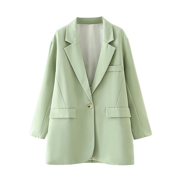 women elegant green long blazer jackets fashion ladies notched collar jacket suits vintage female chic suit girls 210430, White;black
women elegant green long blazer jackets fashion ladies notched collar jacket suits vintage female chic suit girls 210430, White;black