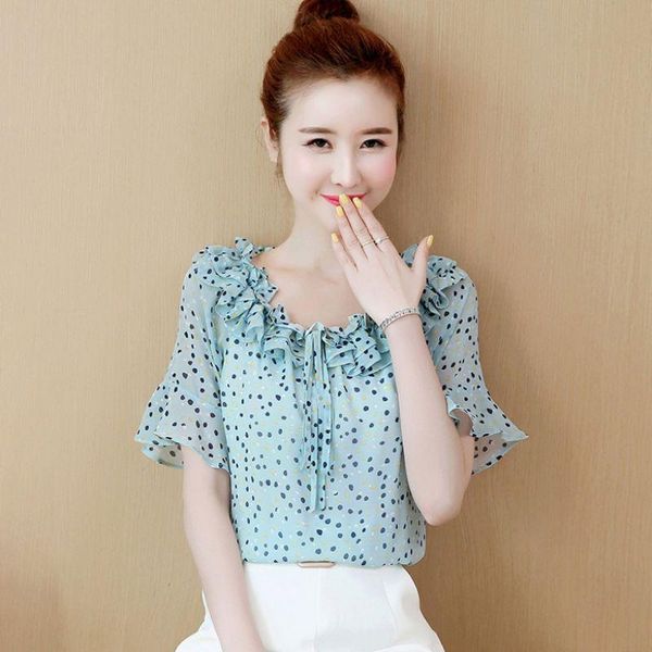 summer thin breathable chiffon shirt loose wild polka dot prints shirts fashion sweet lapel petal sleeves women's blouses &, White
summer thin breathable chiffon shirt loose wild polka dot prints shirts fashion sweet lapel petal sleeves women's blouses &, White