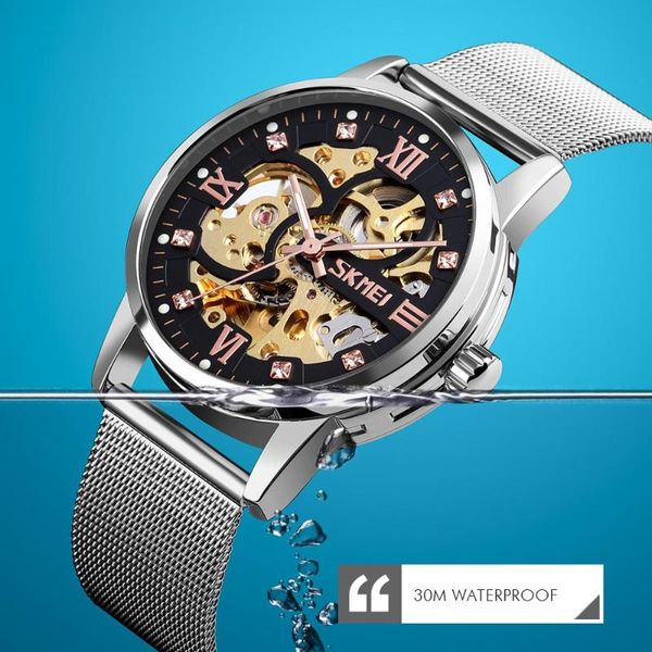 wristwatches luxury automatic mechanical watch men skmei brand gear hollow art dial steel strap sports mens watches relogio masculino, Slivery;brown
wristwatches luxury automatic mechanical watch men skmei brand gear hollow art dial steel strap sports mens watches relogio masculino, Slivery;brown