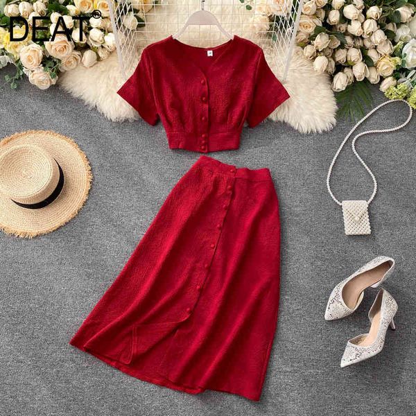 women split midi-long skirt arrivals short sleeve v-neck two piece set fashion temperament spring summer 11d235 210525, White
women split midi-long skirt arrivals short sleeve v-neck two piece set fashion temperament spring summer 11d235 210525, White