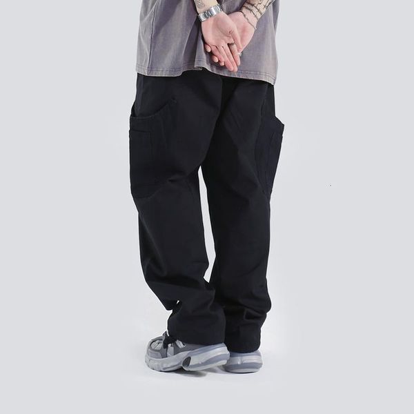 men's pants men cargo with pockets arrival hip hop fashion wide leg japanese streetwear g8lt, Black
men's pants men cargo with pockets arrival hip hop fashion wide leg japanese streetwear g8lt, Black