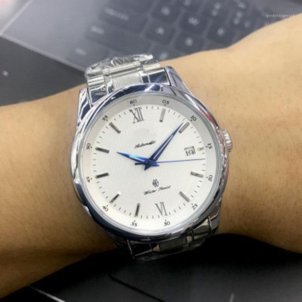 selling men's watch automatic mechanical stainless steel strap calendar men wrist relogio masculino wristwatches, Slivery;brown
selling men's watch automatic mechanical stainless steel strap calendar men wrist relogio masculino wristwatches, Slivery;brown