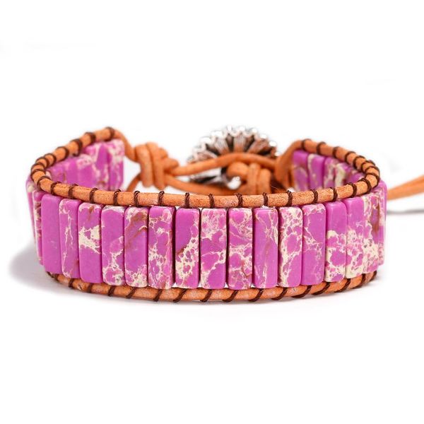 tennis purple sea sediment chakra bracelet jewelry handmade natural stone beads leather wrap women men bohemia, Golden;silver
tennis purple sea sediment chakra bracelet jewelry handmade natural stone beads leather wrap women men bohemia, Golden;silver