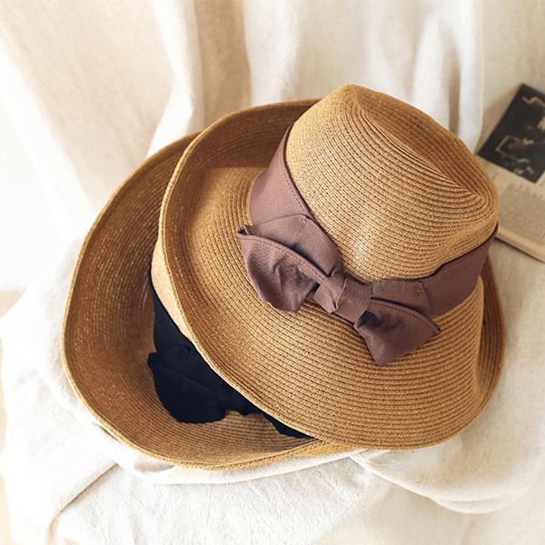 wide brim hats designer brand french women straw summer beach sun hat big black coffee bow uv cut foldable flat cap girls outdoor, Blue;gray
wide brim hats designer brand french women straw summer beach sun hat big black coffee bow uv cut foldable flat cap girls outdoor, Blue;gray