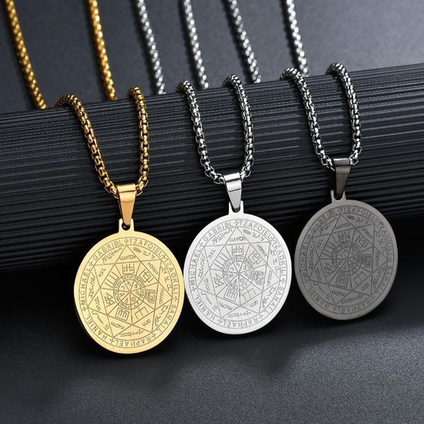 chains stainless steel seven archangels pendant necklace classic amulet jewelry, Silver
chains stainless steel seven archangels pendant necklace classic amulet jewelry, Silver