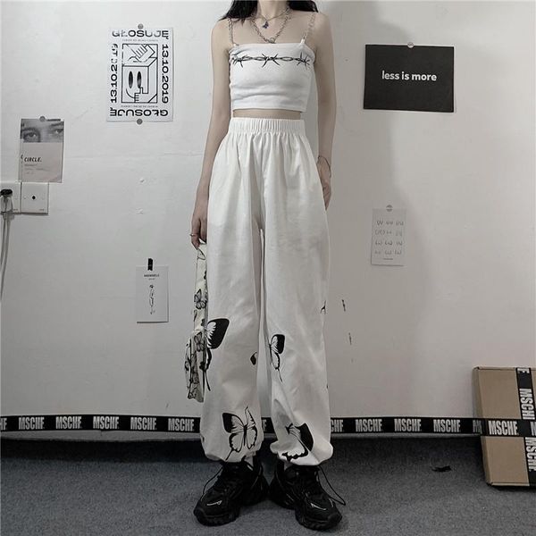 white wide leg pants for women clothing korean high waist fashion butterfly print long capris straight causal trousers women's &, Black;white
white wide leg pants for women clothing korean high waist fashion butterfly print long capris straight causal trousers women's &, Black;white
