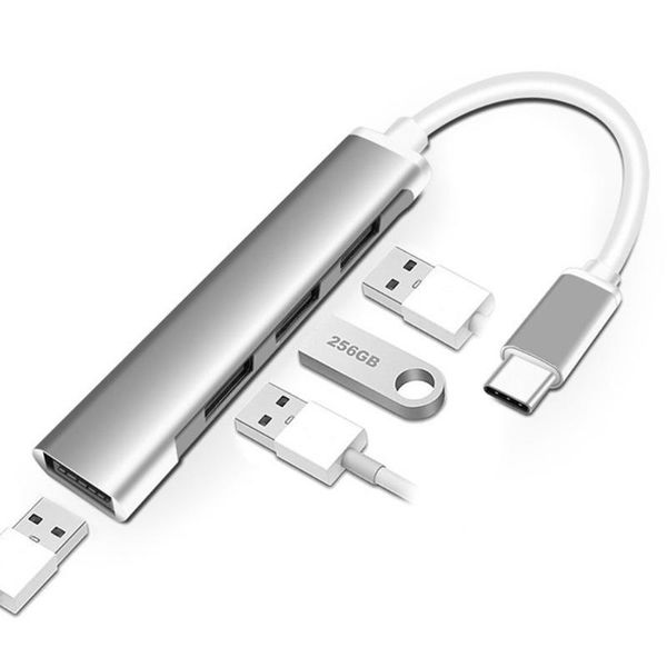 hubs 4 in 1 usb hub muilport splitter computer lapdock converter alloy 1-drag-4 accessory
hubs 4 in 1 usb hub muilport splitter computer lapdock converter alloy 1-drag-4 accessory