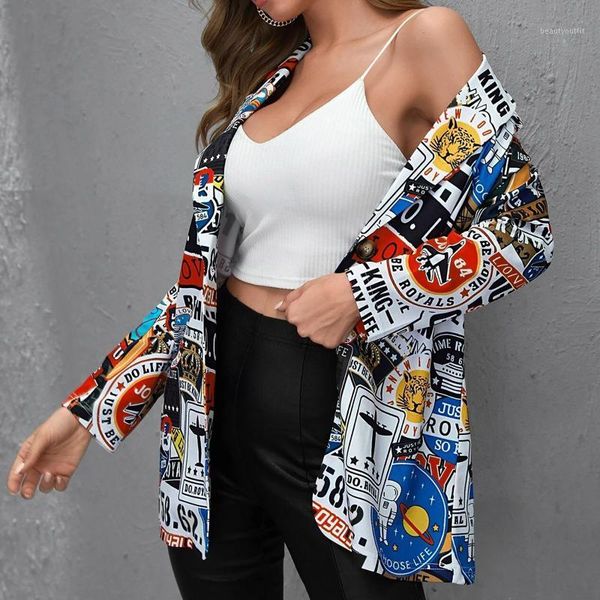 women's suits & blazers paper print vintage casual streetwear women coat spring plus size fashion jacket elegant lady america stylish, White;black
women's suits & blazers paper print vintage casual streetwear women coat spring plus size fashion jacket elegant lady america stylish, White;black