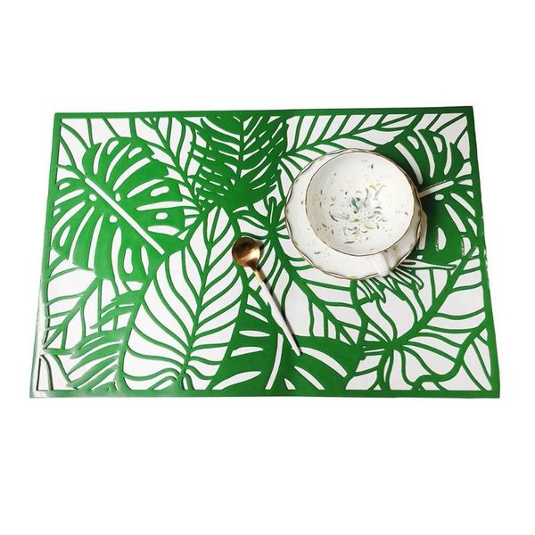 2pcs hawaii style green color hollow leaf heat insulation placemat mat dining table decor mats & pads
2pcs hawaii style green color hollow leaf heat insulation placemat mat dining table decor mats & pads