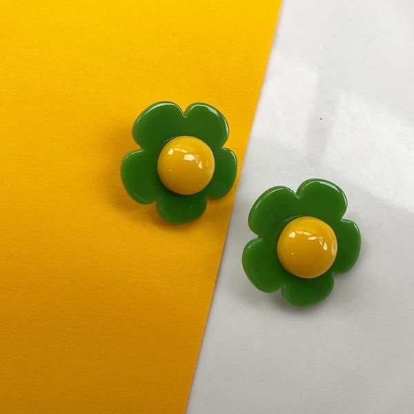 vogallery cute green flower stud earrings women fashion kawaii earings yellow acrylic jewelry jewellery accessories, Golden;silver
vogallery cute green flower stud earrings women fashion kawaii earings yellow acrylic jewelry jewellery accessories, Golden;silver