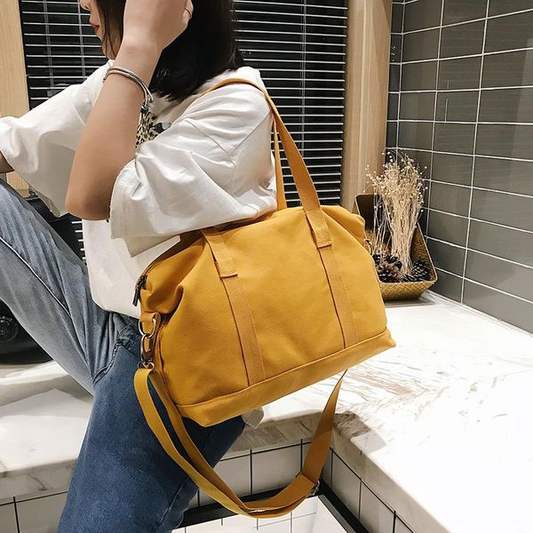 duffel bags 2021 fashion women travel large capacity shoulder bag messenger canvas storage mujer