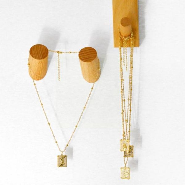 pendant necklaces gold color tarot couple 2021 trend jewelry gift square girl chains clavicle g6x7, Silver
pendant necklaces gold color tarot couple 2021 trend jewelry gift square girl chains clavicle g6x7, Silver