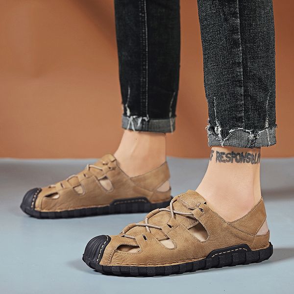 men's slippers summer men's shoes sandals outdoor leisure baotou beach soft sole breathable hole 9jtb, Black
men's slippers summer men's shoes sandals outdoor leisure baotou beach soft sole breathable hole 9jtb, Black