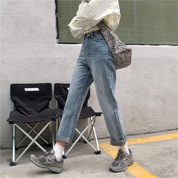 jeans women denim solid vintage harem high waist autumn retro fashion chic ulzzang korean style casual all-mach loose women's, Blue
jeans women denim solid vintage harem high waist autumn retro fashion chic ulzzang korean style casual all-mach loose women's, Blue
