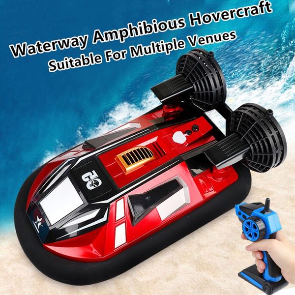 dual motor amphibous remote control hovercraft 20km/h 2.4g anti-collision fuselage 2-way navigation waterproof rc boat water toy
dual motor amphibous remote control hovercraft 20km/h 2.4g anti-collision fuselage 2-way navigation waterproof rc boat water toy