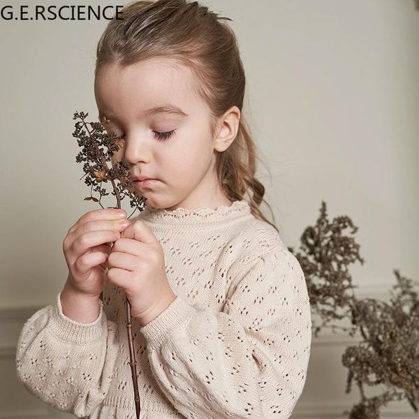 knitted hollow baby girl sweater puff sleeve solid color toddler kids princess pullover, Blue 
knitted hollow baby girl sweater puff sleeve solid color toddler kids princess pullover, Blue