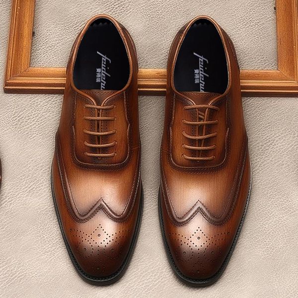 dress shoes elegant round toe laces man wingtip brogues genuine leather formal wedding oxfords medallion men bridal party flats mde296, Black
dress shoes elegant round toe laces man wingtip brogues genuine leather formal wedding oxfords medallion men bridal party flats mde296, Black