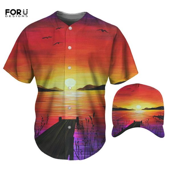 men's t-shirts forudesigns men short sleeves t-shirt baseball cap sunset landscape pattern buttons t shirts male oversized clot, White;black
men's t-shirts forudesigns men short sleeves t-shirt baseball cap sunset landscape pattern buttons t shirts male oversized clot, White;black