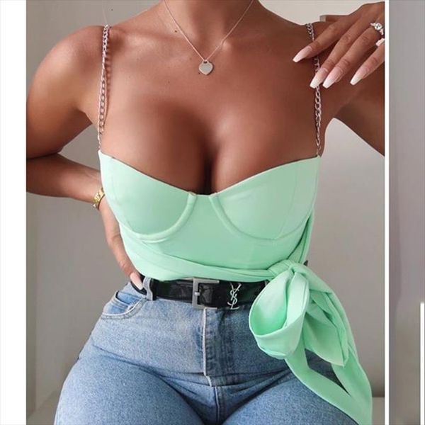 chain women tank spaghetti strap strapless slim crop bandage bow elegant camisole blusas blouses shirts, White
chain women tank spaghetti strap strapless slim crop bandage bow elegant camisole blusas blouses shirts, White