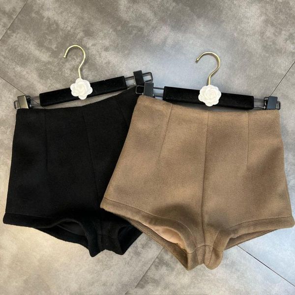women's shorts prepomp 2021 winter arrival thick brown slim woolen streetwear women gd242, White;black
women's shorts prepomp 2021 winter arrival thick brown slim woolen streetwear women gd242, White;black