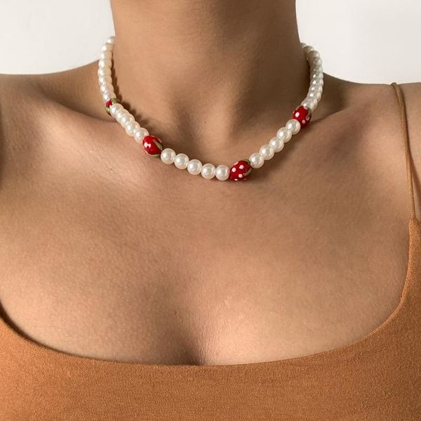 chokers sweet cute strawberry beads imitation pearls necklace jewelry adjustable necklaces accessories friends gifts colares feminino, Golden;silver
chokers sweet cute strawberry beads imitation pearls necklace jewelry adjustable necklaces accessories friends gifts colares feminino, Golden;silver