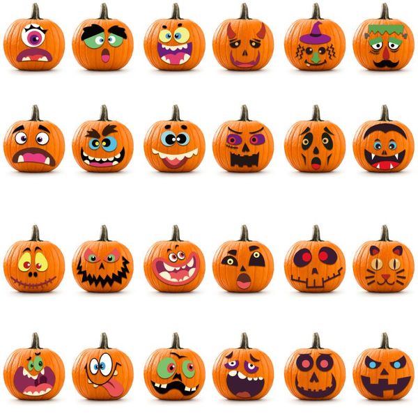 wall stickers 24 sheets pumpkin novelty funny jack-o-lantern decor kit face sticker trick or treat halloween party decoration
wall stickers 24 sheets pumpkin novelty funny jack-o-lantern decor kit face sticker trick or treat halloween party decoration