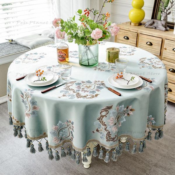 table cloth european style luxury jacquard tablecloth with tassels wedding birthday party round home decoration
table cloth european style luxury jacquard tablecloth with tassels wedding birthday party round home decoration