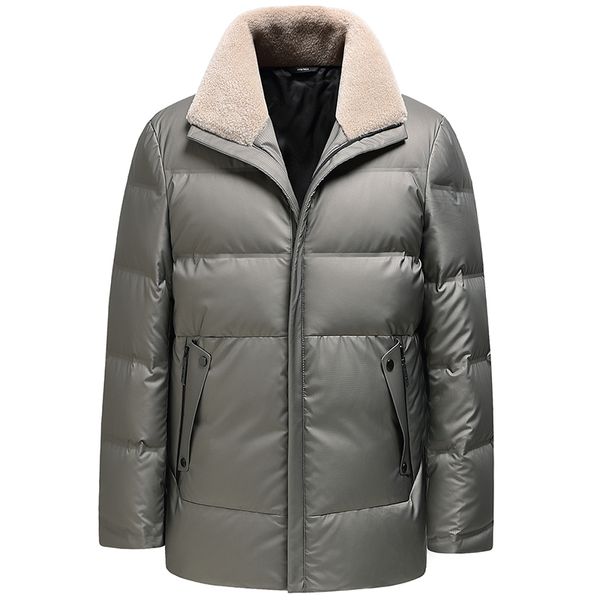 winter men's long fashion wool collar down jacket warm downs jackets for men youth 2195, Black
winter men's long fashion wool collar down jacket warm downs jackets for men youth 2195, Black