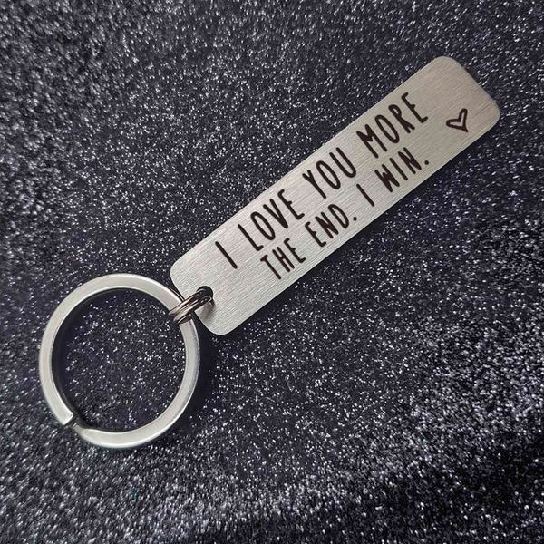 304 stainless steel long key chain couple gift "i love you more the end", Slivery;golden
304 stainless steel long key chain couple gift "i love you more the end", Slivery;golden