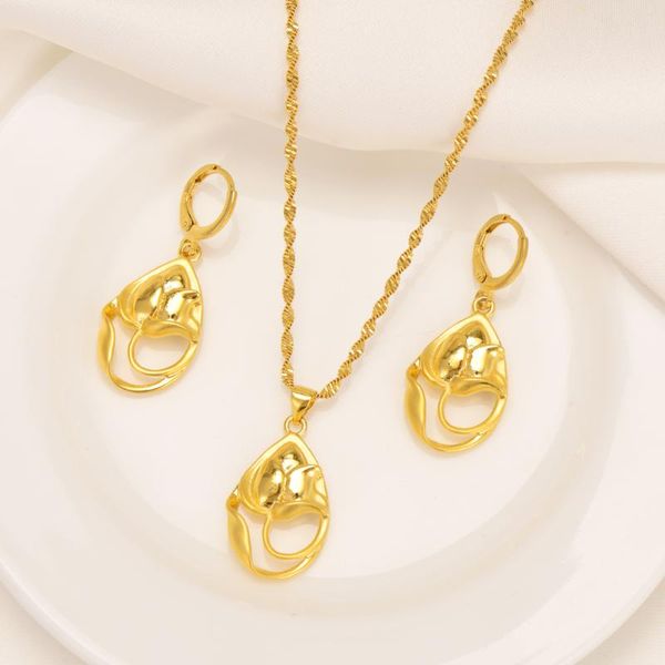 earrings & necklace bangrui trendy gold color flower pendant for women elegant jewelry sets african arab gifts, Silver
earrings & necklace bangrui trendy gold color flower pendant for women elegant jewelry sets african arab gifts, Silver