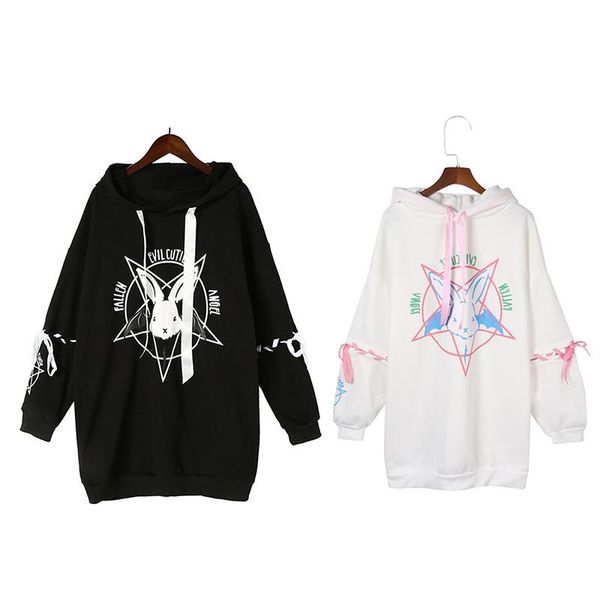women's hoodies & sweatshirts harajuku pentagram print lace up women fleeces gothic punk oversize velvet hooded sweatshirt pullover str, Black
women's hoodies & sweatshirts harajuku pentagram print lace up women fleeces gothic punk oversize velvet hooded sweatshirt pullover str, Black