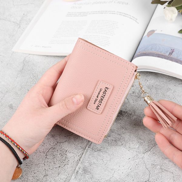 wallet small female short 2021 student fresh korean multifunctional two fold zero, Red;black
wallet small female short 2021 student fresh korean multifunctional two fold zero, Red;black