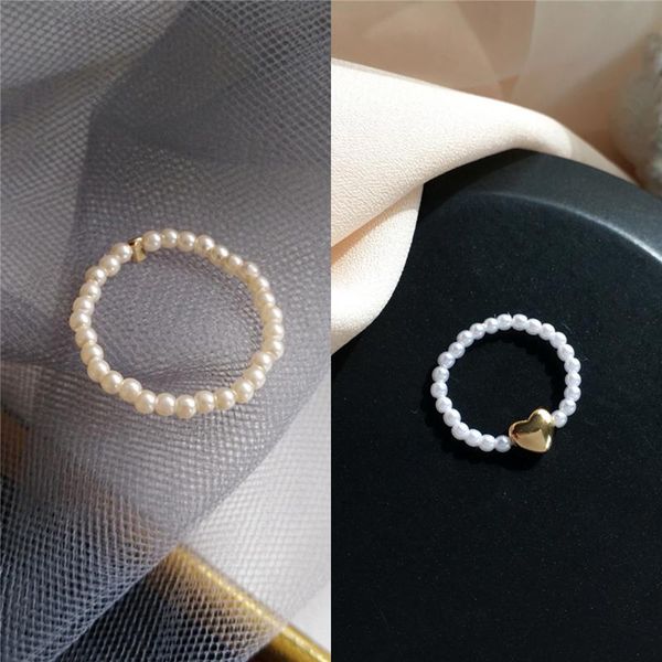 cluster rings fashion women's love heart sweet lovely pearl beads stretched ring students temperament romantic elastic 1518, Golden;silver
cluster rings fashion women's love heart sweet lovely pearl beads stretched ring students temperament romantic elastic 1518, Golden;silver