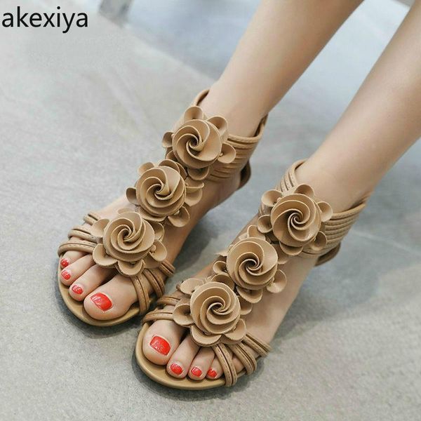 dress shoes european beauty 2021 women's roman sandals fashion slope with flowers zipper retro large size explosion women, Black
dress shoes european beauty 2021 women's roman sandals fashion slope with flowers zipper retro large size explosion women, Black