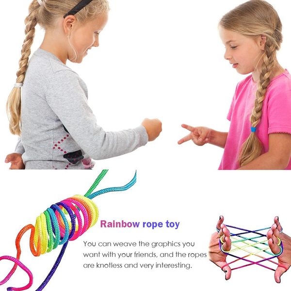 kids children finger rope game rainbow color various figures thread puzzle toy exercise practical ability color cognition
kids children finger rope game rainbow color various figures thread puzzle toy exercise practical ability color cognition
