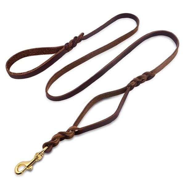 dog collars & leashes double handle leash 6 foot heavy duty with traffic braided genuine leather lead for large medium dogs
dog collars & leashes double handle leash 6 foot heavy duty with traffic braided genuine leather lead for large medium dogs