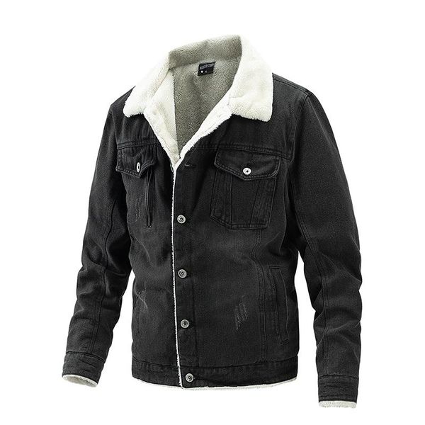 men's jackets 2021 winter denim jacket plus velvet thick warm fashion coat, Black;brown
men's jackets 2021 winter denim jacket plus velvet thick warm fashion coat, Black;brown