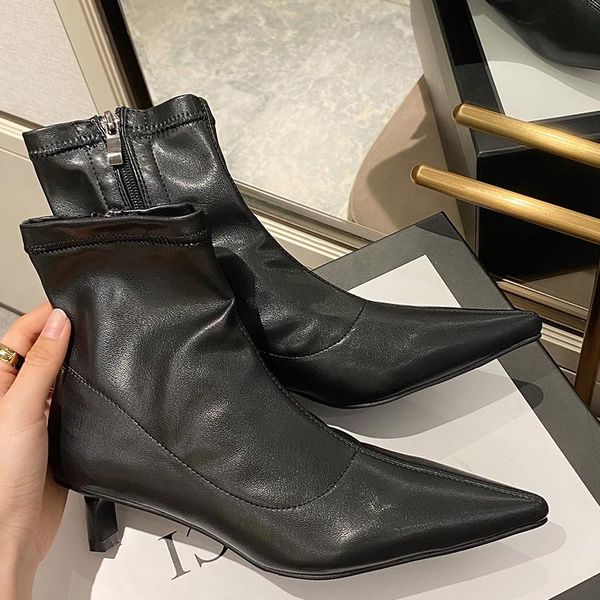 boots 2021 women ankle spring autumn pointed toe ladies short booties thin low heels female shoes woman designer, Black
boots 2021 women ankle spring autumn pointed toe ladies short booties thin low heels female shoes woman designer, Black