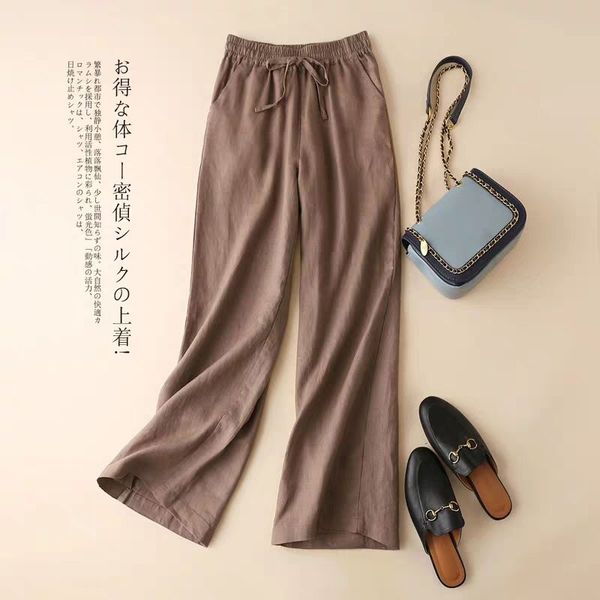 capris you'll see arts of girl-style waistline straight femme casual cotton linen leg wider pants size s292, Black;white
capris you'll see arts of girl-style waistline straight femme casual cotton linen leg wider pants size s292, Black;white