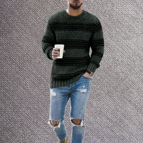 Men's Sweaters Casual Pullover Sweater Autumn Striped Print Round Neck Cotton Knitted Jersey Comfortable, White;black
Men's Sweaters Casual Pullover Sweater Autumn Striped Print Round Neck Cotton Knitted Jersey Comfortable, White;black