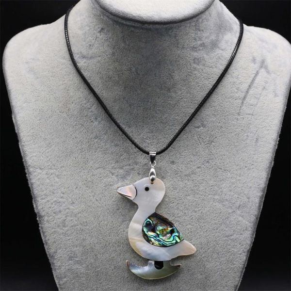 chains natural shell necklace leather rope length 55+5cm with hand-carved lifelike duck-shaped charm pendant for jewelry making 33x58mm, Silver
chains natural shell necklace leather rope length 55+5cm with hand-carved lifelike duck-shaped charm pendant for jewelry making 33x58mm, Silver