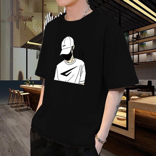 men's t-shirts campus pure cotton five-point sleeve short-sleeved men set trend loose students half-sleeved t-shirt, White;black
men's t-shirts campus pure cotton five-point sleeve short-sleeved men set trend loose students half-sleeved t-shirt, White;black