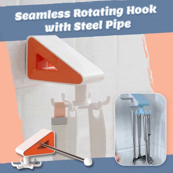 hangers & racks seamless rotating hook with steel pipe no drilling multipurpose kitchen bathroom home wall 889
hangers & racks seamless rotating hook with steel pipe no drilling multipurpose kitchen bathroom home wall 889