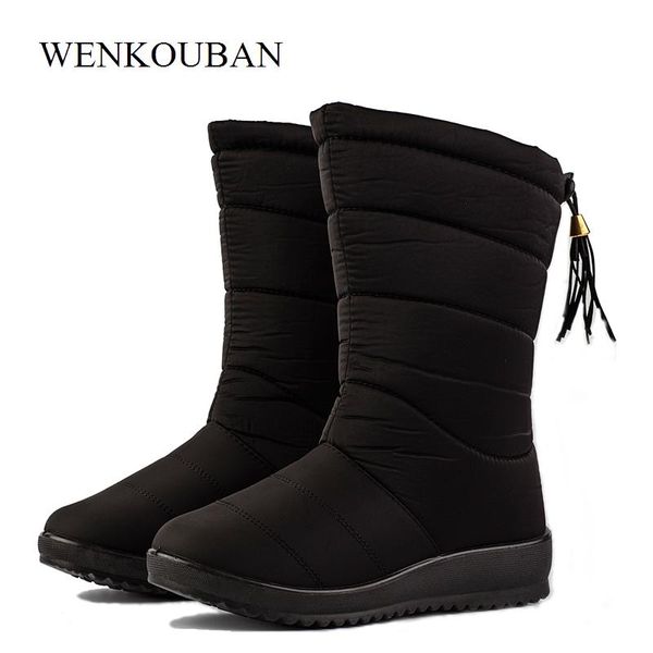 boots female mid-calf down waterproof winter women warm ladies snow bootie wedge rubber plush botas mujer 2021, Black
boots female mid-calf down waterproof winter women warm ladies snow bootie wedge rubber plush botas mujer 2021, Black