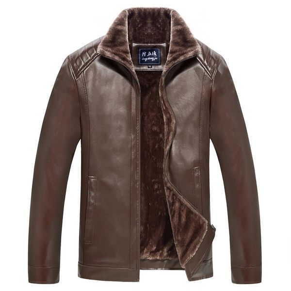 men's fur & faux leather jacket masculina thick pu coat men casual winter fleece male jaqueta de couro, Black
men's fur & faux leather jacket masculina thick pu coat men casual winter fleece male jaqueta de couro, Black