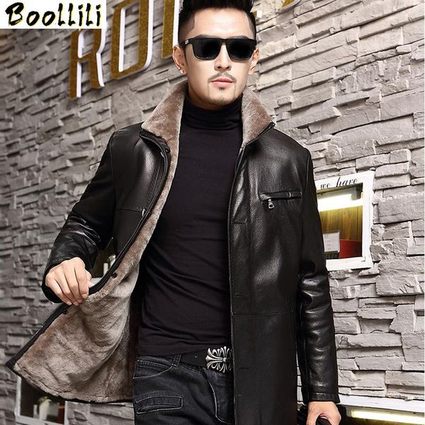 men's leather & faux boollili genuine jacket men slim winter warm sheepskin coat wool coats plus size 5xl 6xl jaqueta de couro, Black
men's leather & faux boollili genuine jacket men slim winter warm sheepskin coat wool coats plus size 5xl 6xl jaqueta de couro, Black
