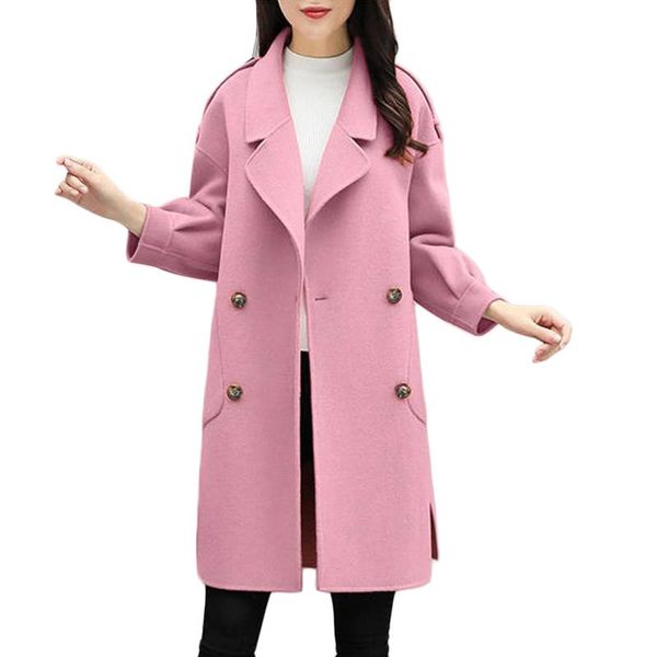 women's wool & blends 2021 autumn winter long woolen coat women korean loose plus cotton parka overcoat cold-proof jacket casual trench, Black
women's wool & blends 2021 autumn winter long woolen coat women korean loose plus cotton parka overcoat cold-proof jacket casual trench, Black