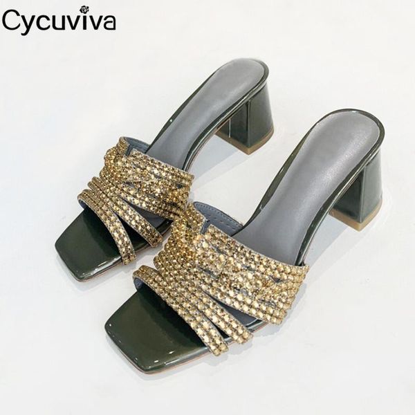 crystal party shoes women chunky high heel gladiator sandals summer rhinestone slides 2021 runway square toe woman slippers, Black
crystal party shoes women chunky high heel gladiator sandals summer rhinestone slides 2021 runway square toe woman slippers, Black