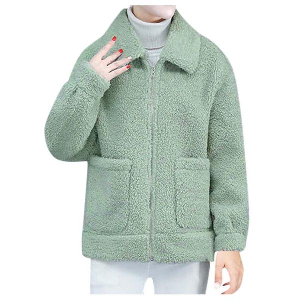 women's jackets women casual fashion zipper lapel loose long sleeve solid coat jacket temperament plush autumn winter pockets outerwear, Black;brown
women's jackets women casual fashion zipper lapel loose long sleeve solid coat jacket temperament plush autumn winter pockets outerwear, Black;brown